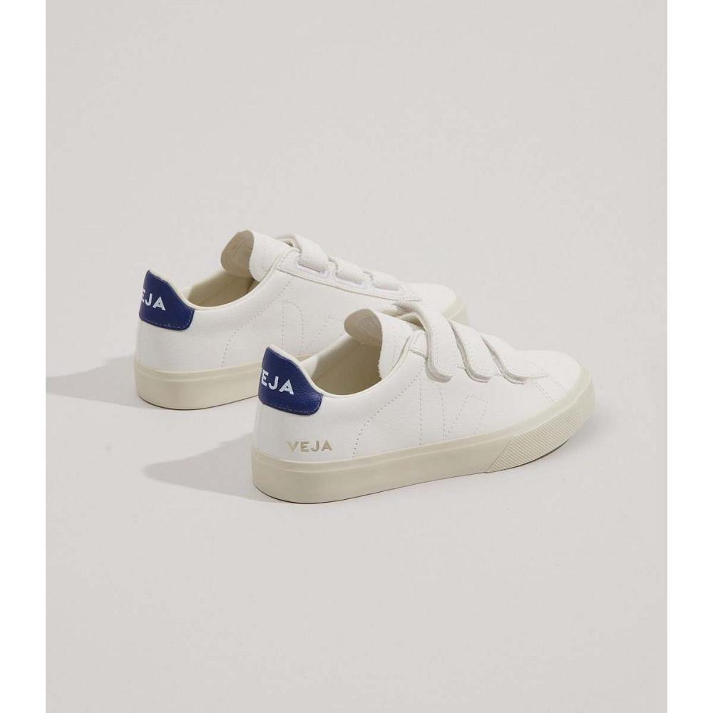 Women's Veja RECIFE CHROMEFREE Sneakers White/Blue | ZA 625SGL